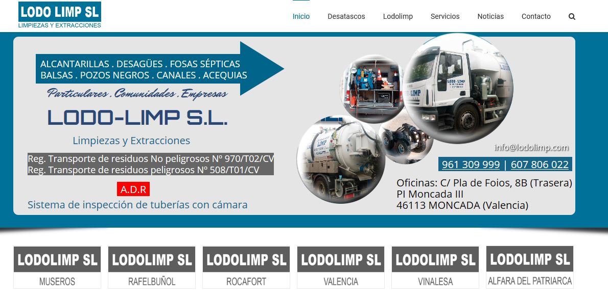 diseño web empresa de limpieza