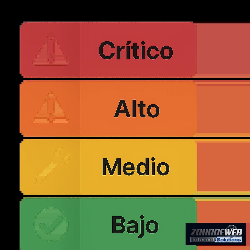 Infografía de prioridades para corregir hallazgos de seguridad